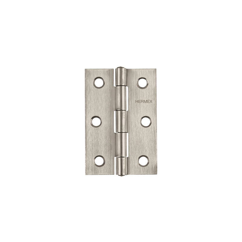 Bisagra rectangular 3", acero inoxidable