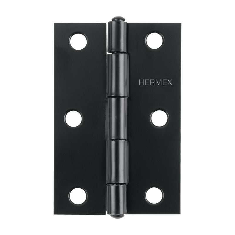 Bisagra rectangular 3' negra, Hermex