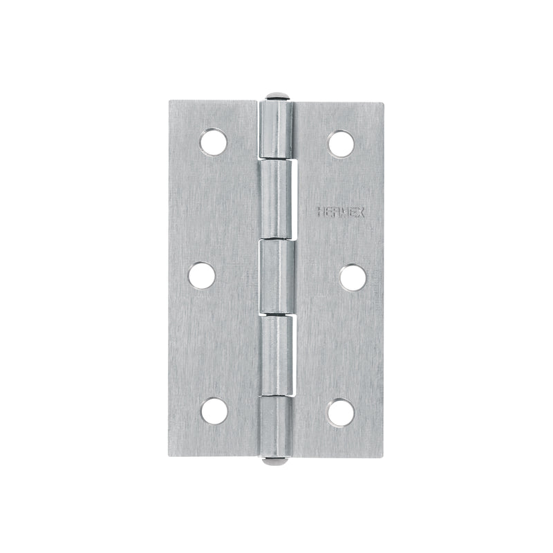 Bisagra rectangular 3-1/2", acero pulido