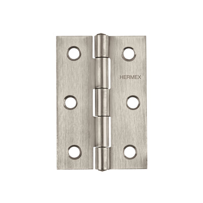Bisagra rectangular 3-1/2", acero inoxidable