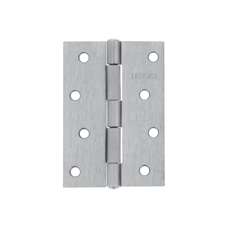 Bisagra rectangular 4", acero pulido