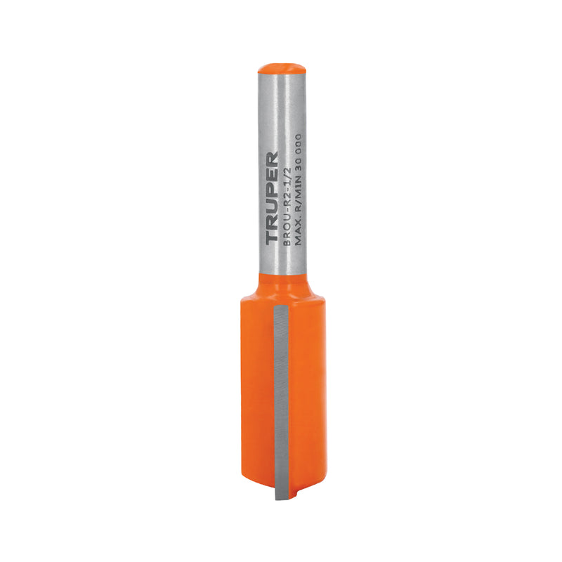 Broca para router, recta 2 filos, 1/2"