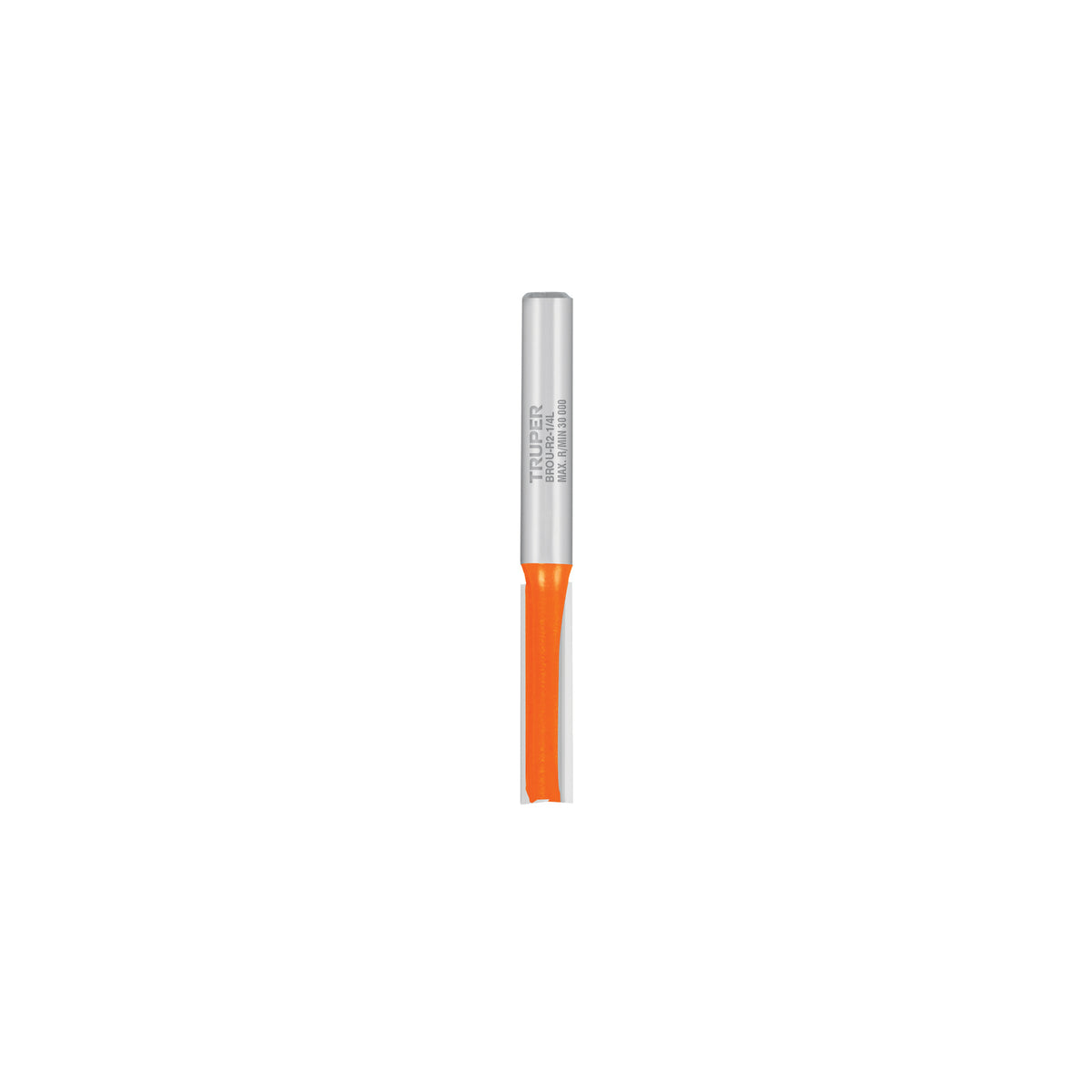Broca para router, recta 2 filos, 1/4", larga