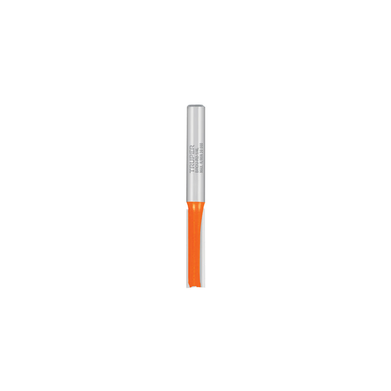 Broca para router, recta 2 filos, 1/4", larga