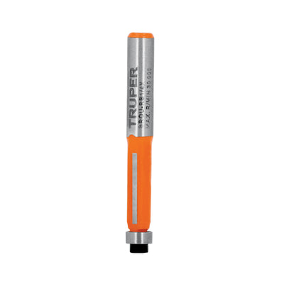 Broca para router, corte recto, 1/4' con balero