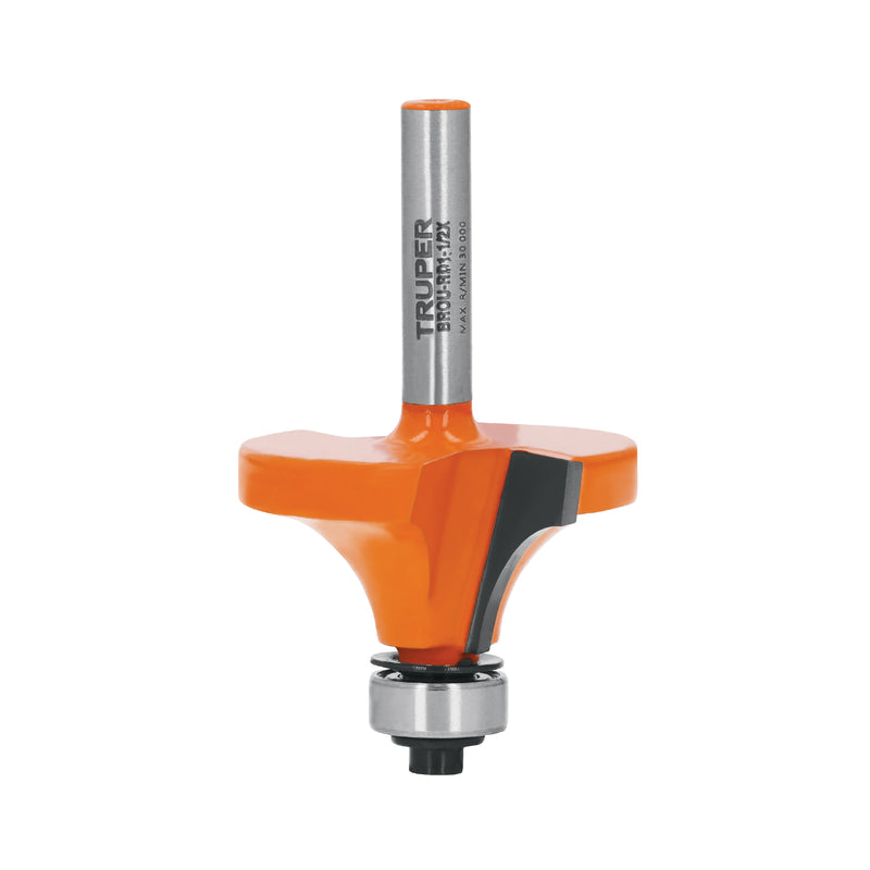 Broca para router, redondeado, 1-1/2" con balero
