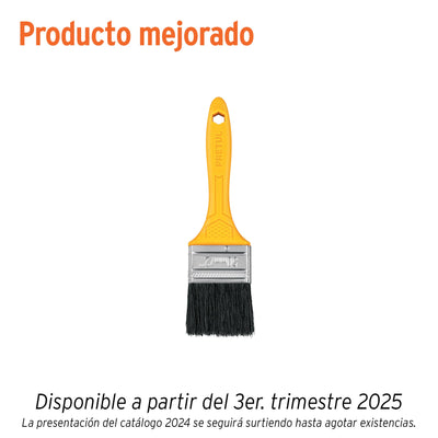 Brocha uso general de 2" con mango de plástico, PRETUL