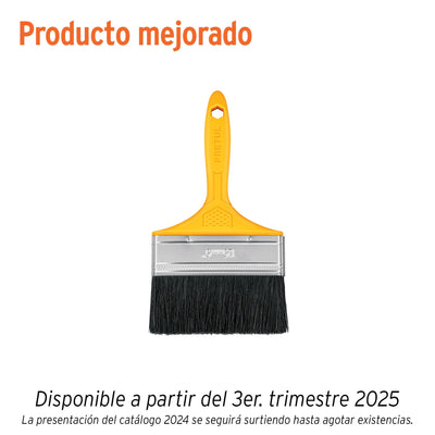 Brocha, mango de plástico, 5", Pretul