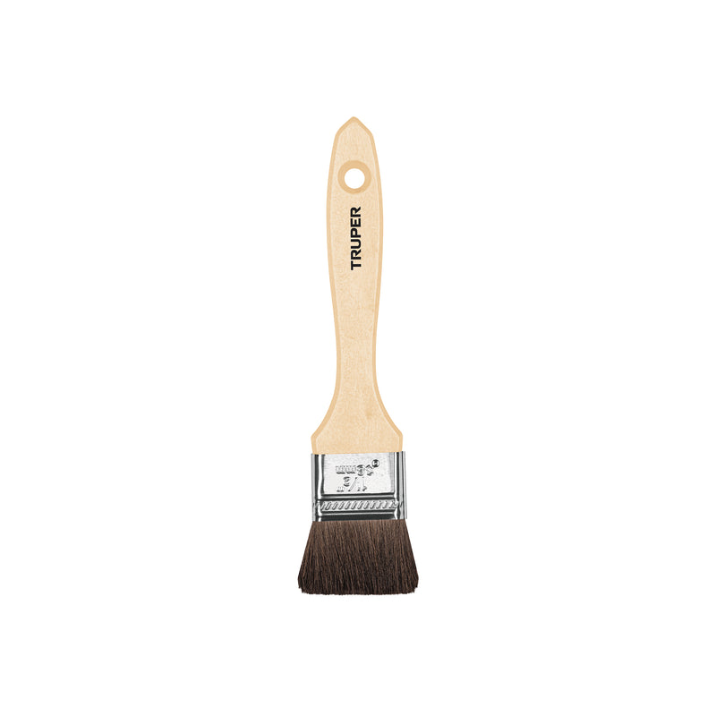 Brocha pelo de camello, mango de madera, 1-1/2"