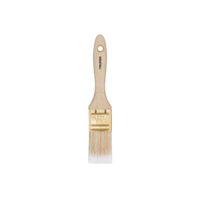 Brocha cerdas sintéticas,mango de madera, corte recto, 1-1/2