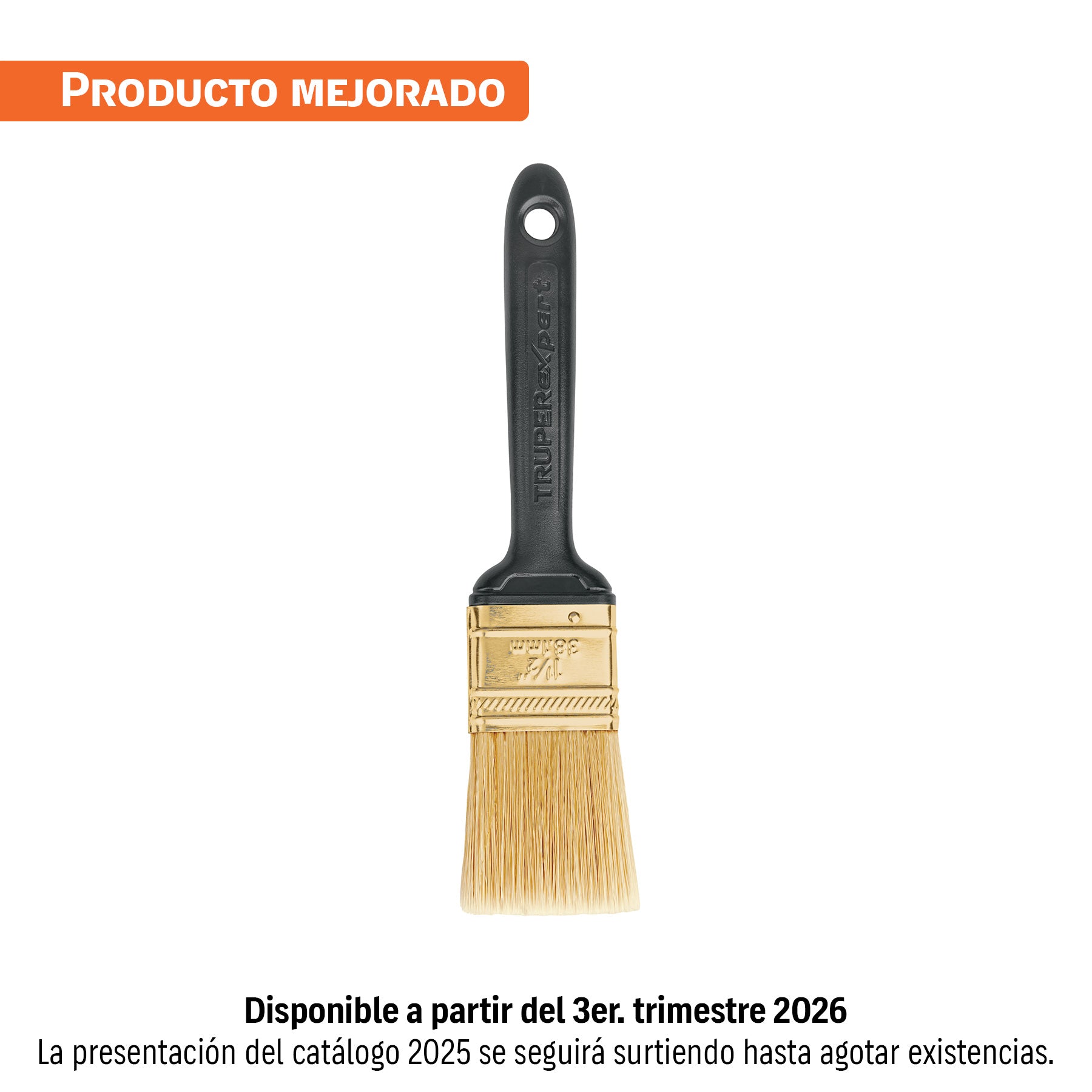 Brocha, mango de plástico, 1-1/2", Truper Expert
