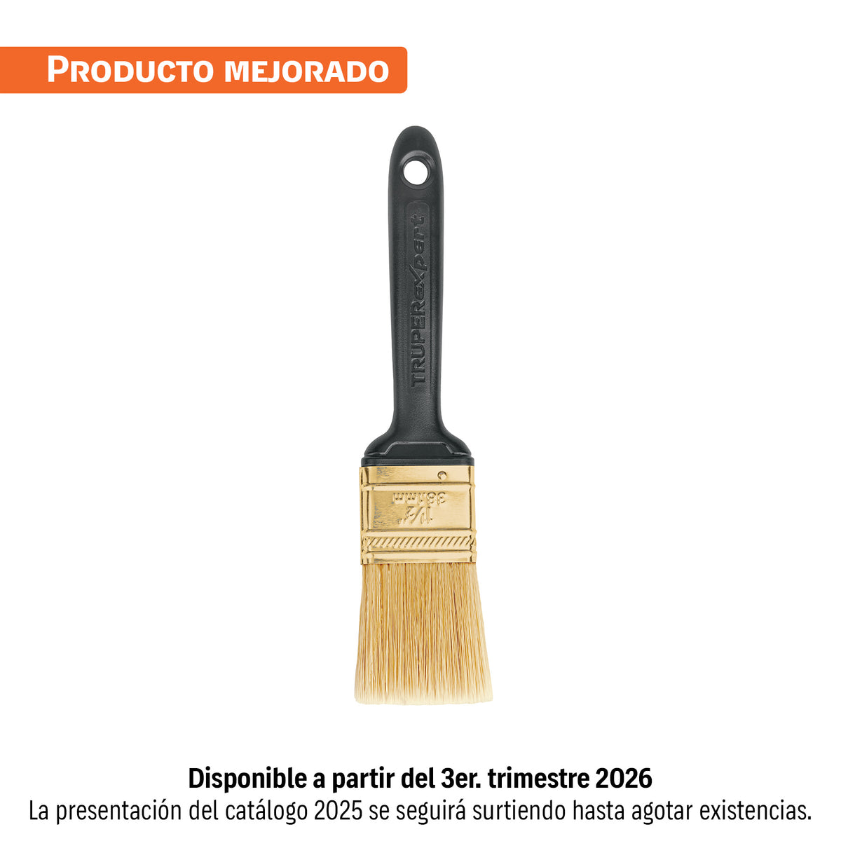 Brocha, mango de plástico, 1-1/2", Truper Expert