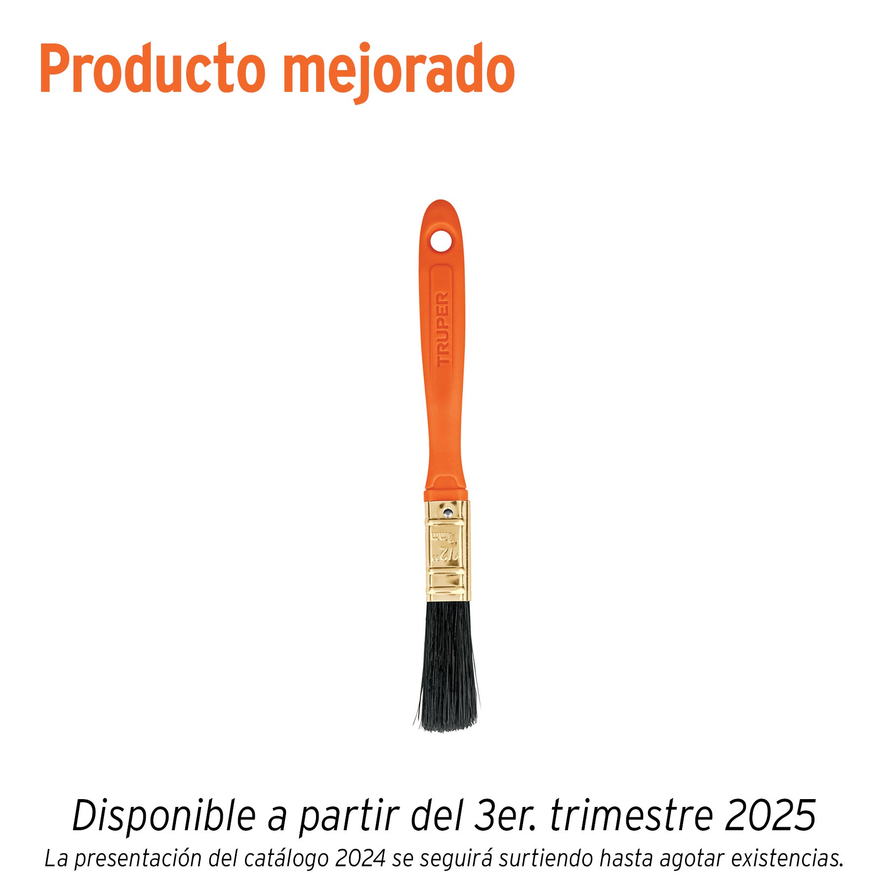 Brocha, mango de plástico, 1/2"