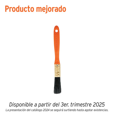 Brocha, mango de plástico, 1/2"