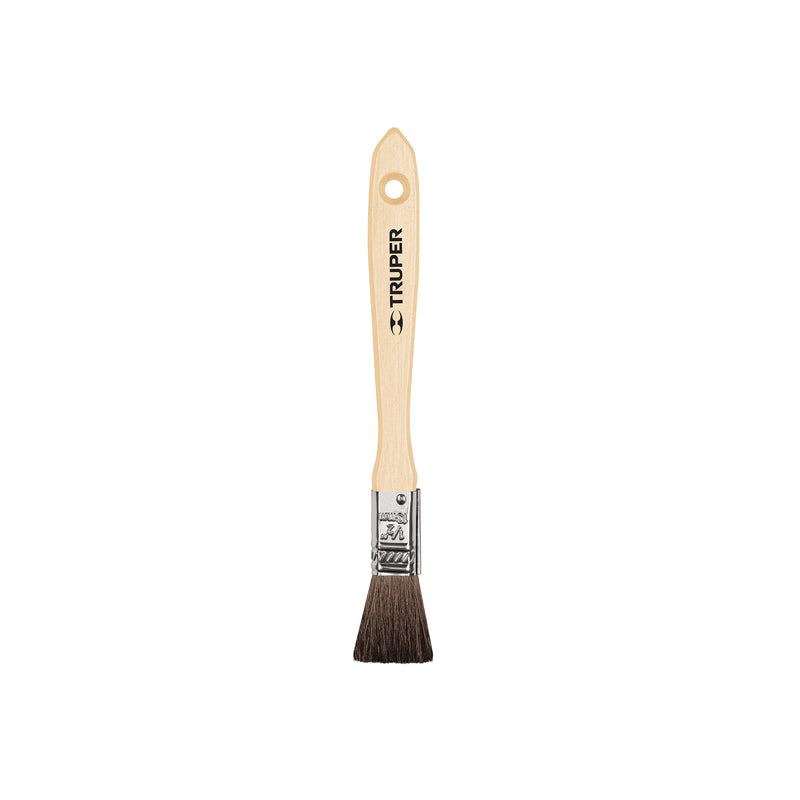 Brocha pelo de camello, mango de madera, 1/2"