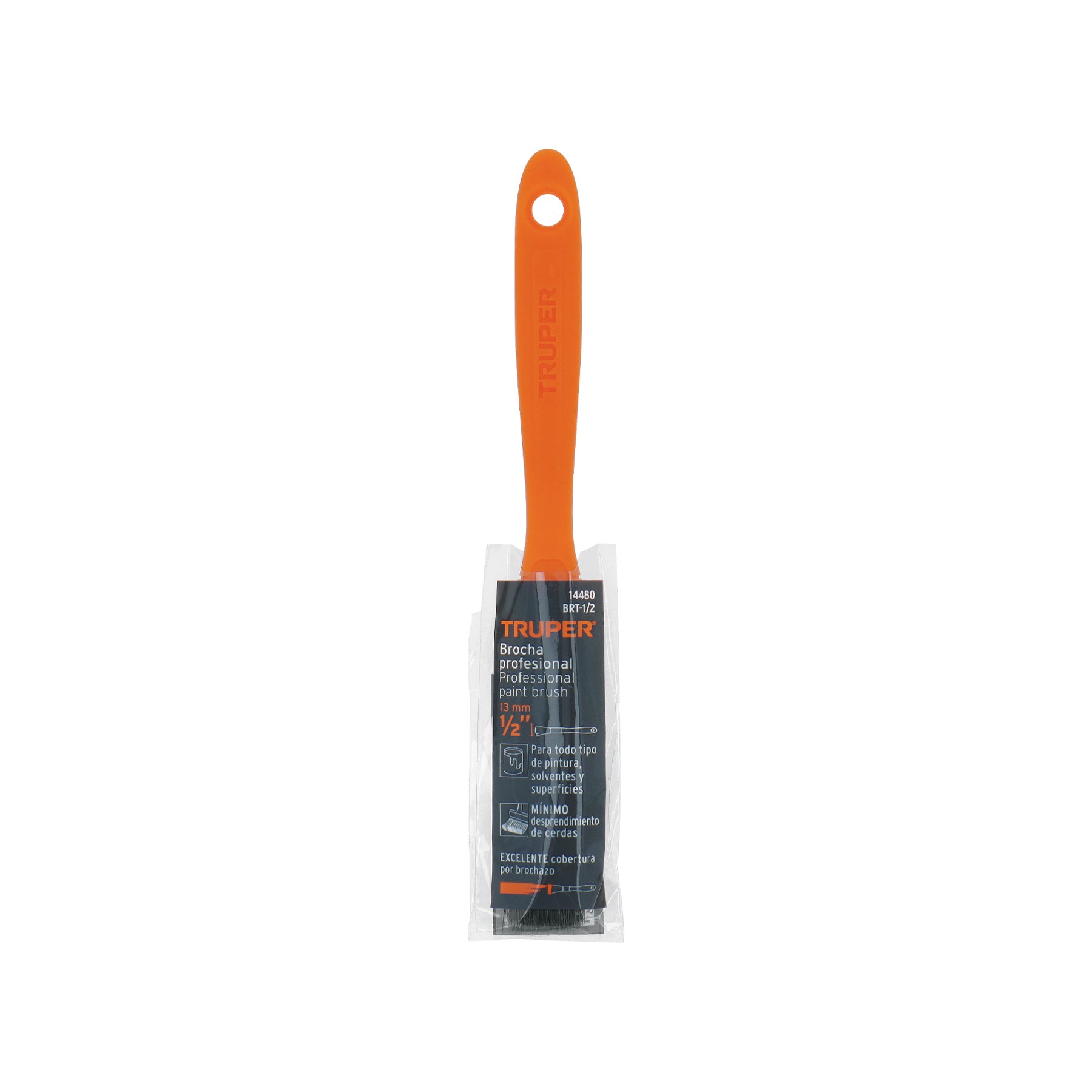 Brocha, mango de plástico, 1/2"