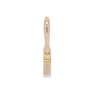 Brocha cerdas sintéticas,mango de madera, corte recto, 1"