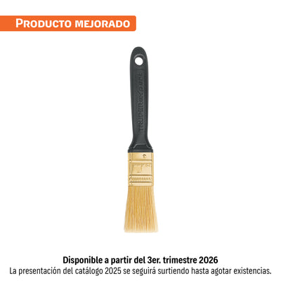 Brocha, mango de plástico, 1", Truper Expert