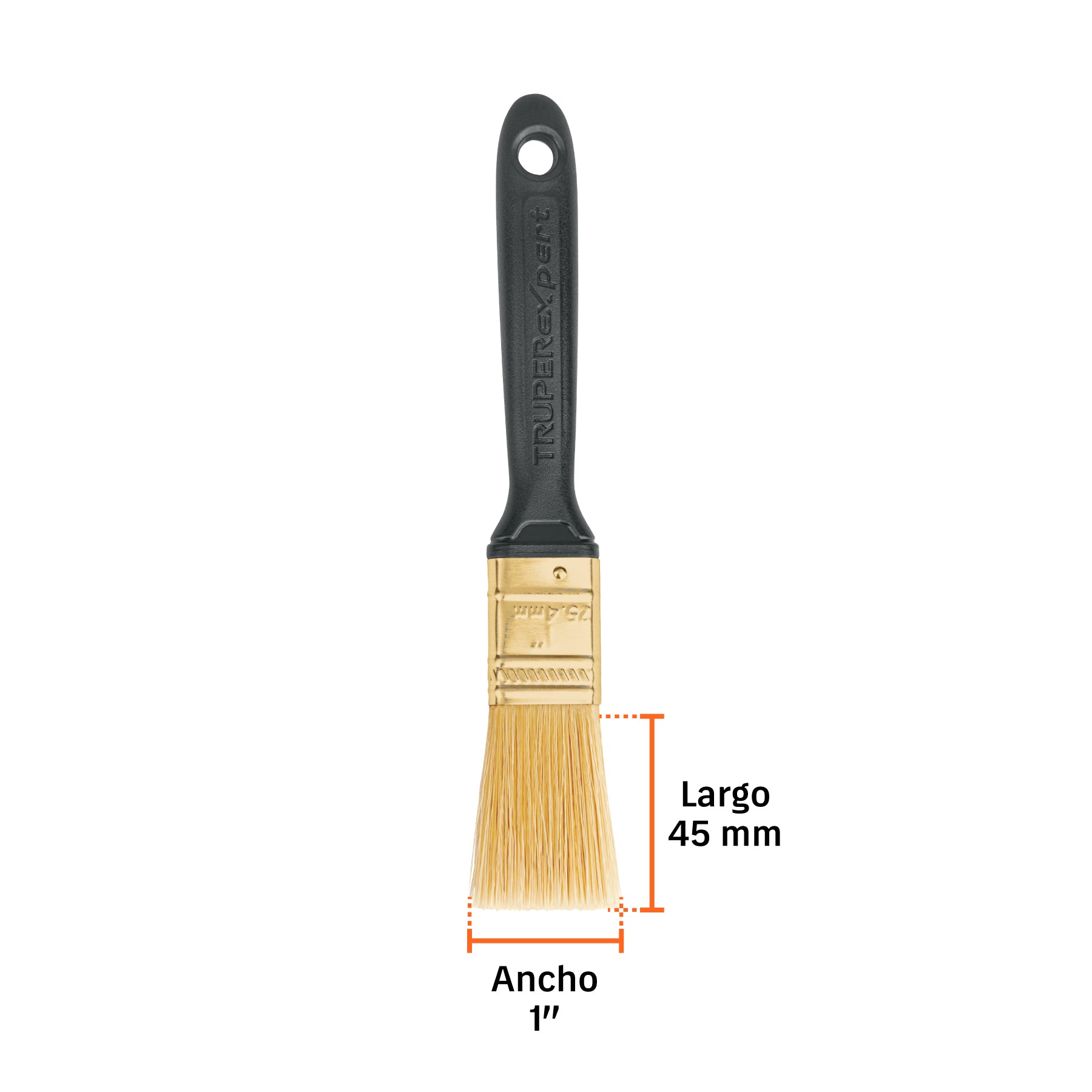Brocha, mango de plástico, 1", Truper Expert