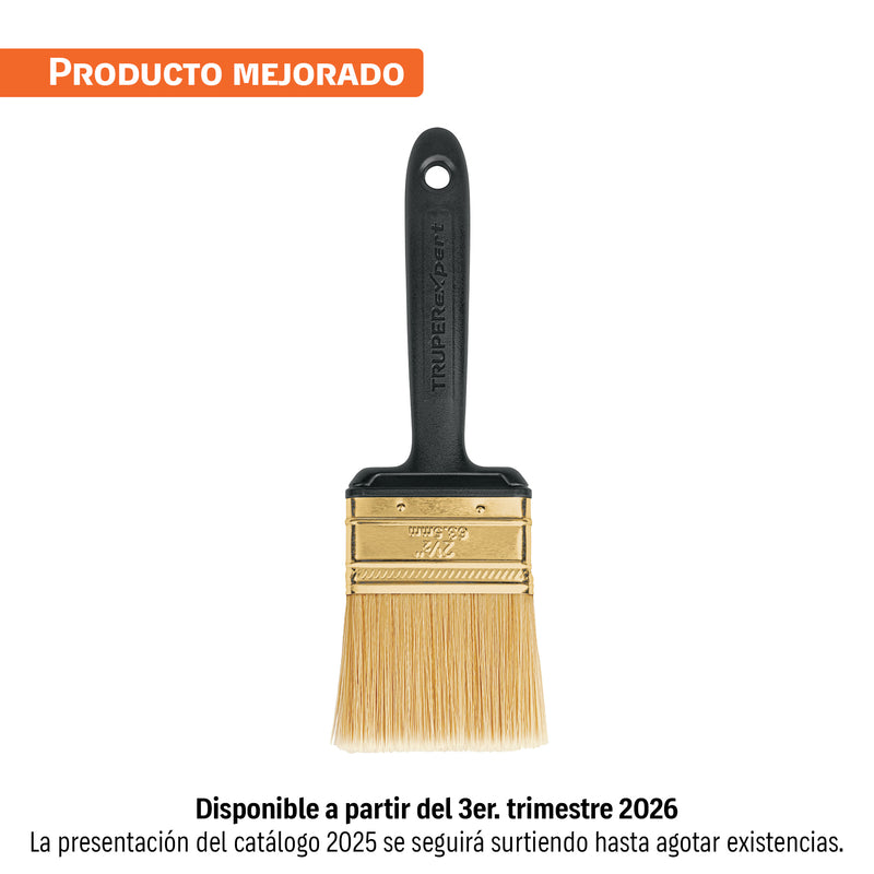 Brocha, mango de plástico, 2-1/2", Truper Expert