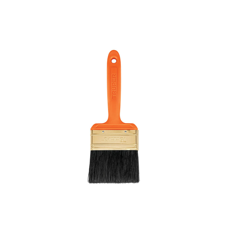 Brocha, mango de plástico, 3"
