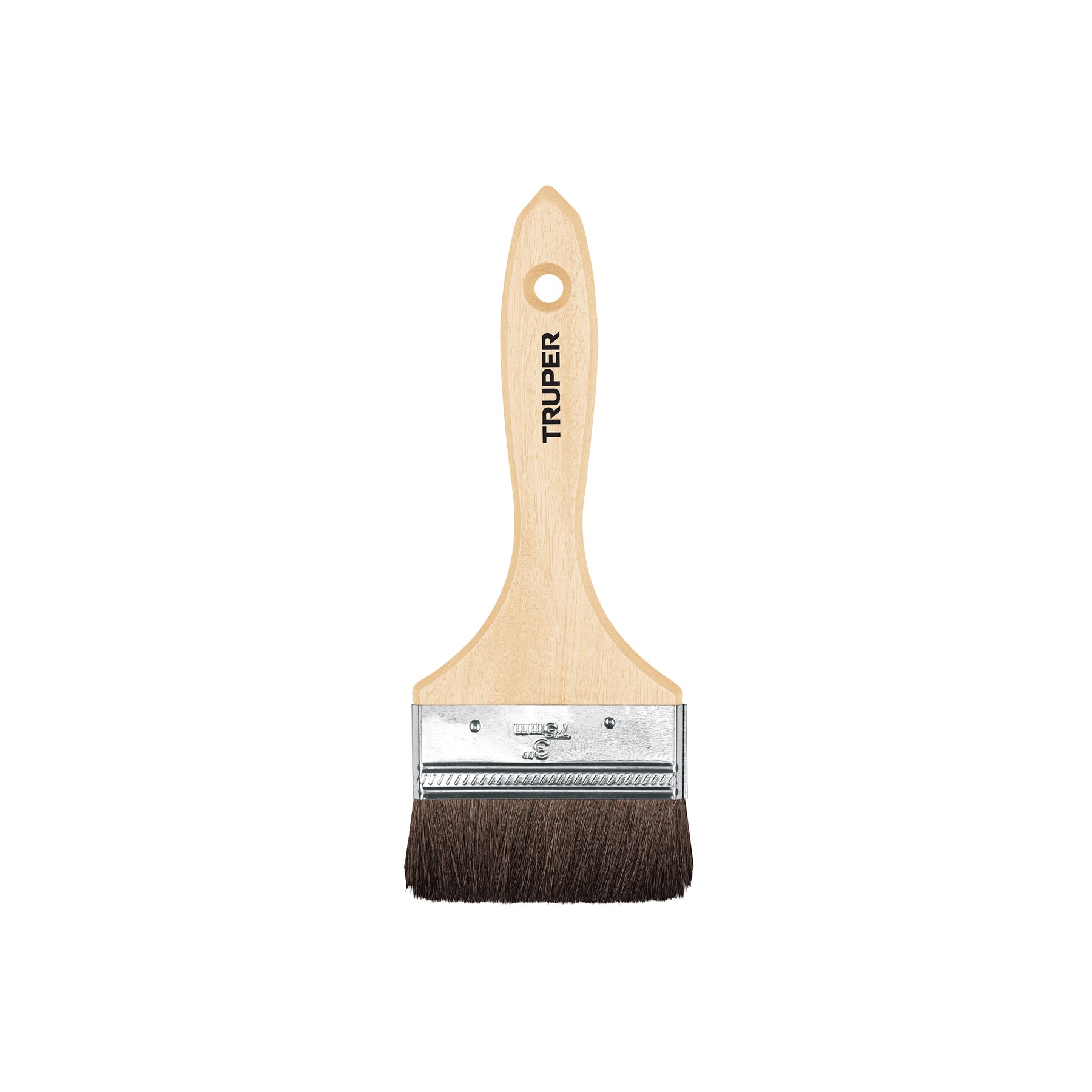 Brocha pelo de camello, mango de madera, 3"