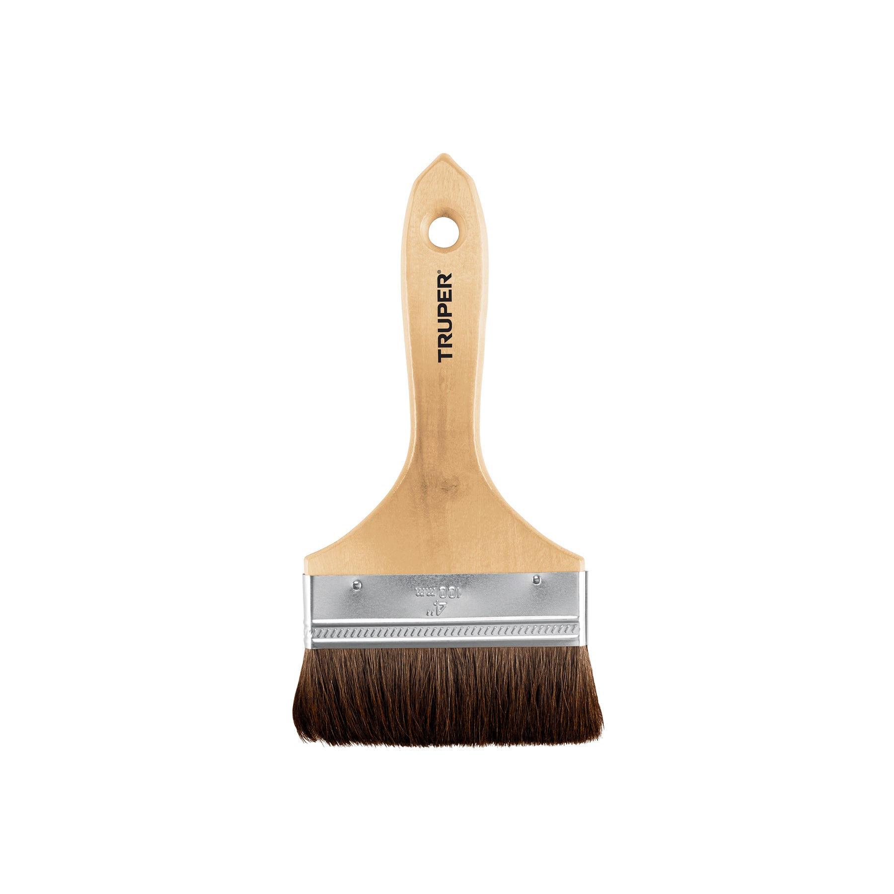 Brocha pelo de camello, mango de madera, 4"