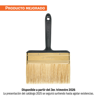 Brocha, mango de plástico, 6", Truper Expert
