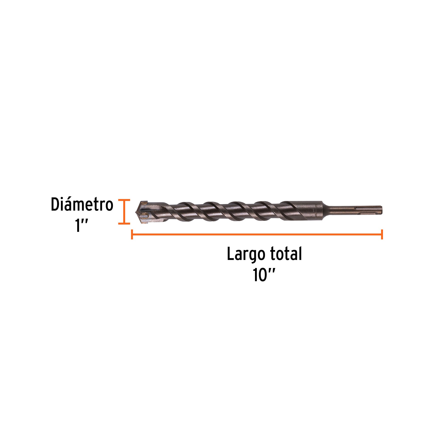 Broca con sistema directo de inserción, 1 x 10"