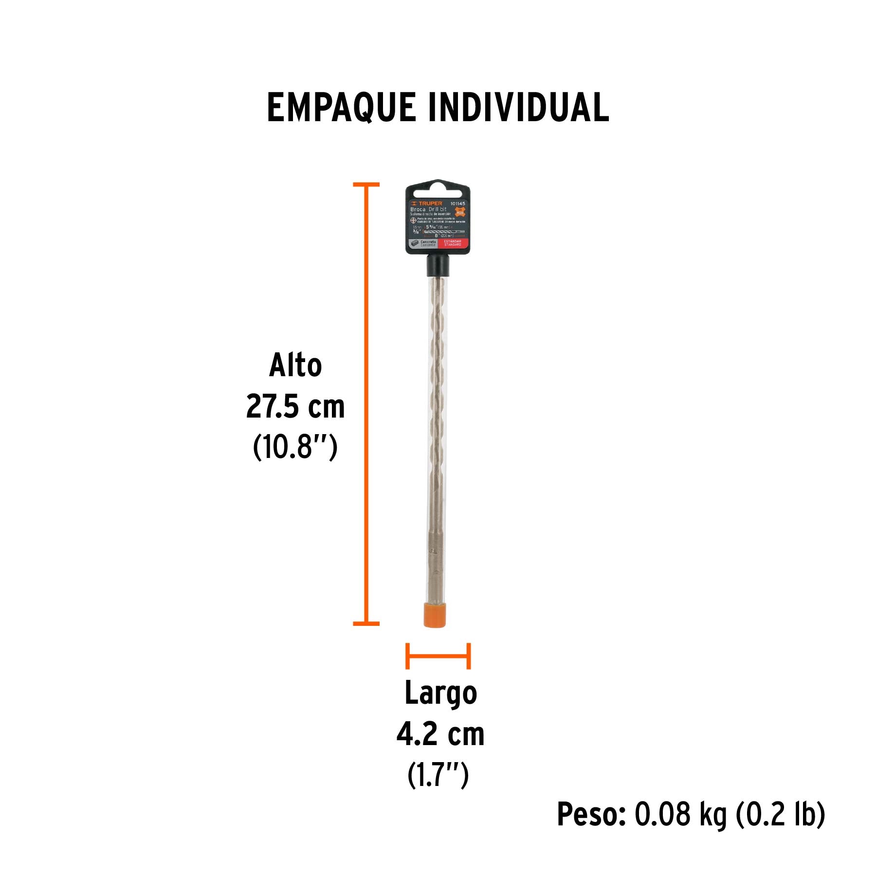 Broca SDS Plus 3/8 x 8'