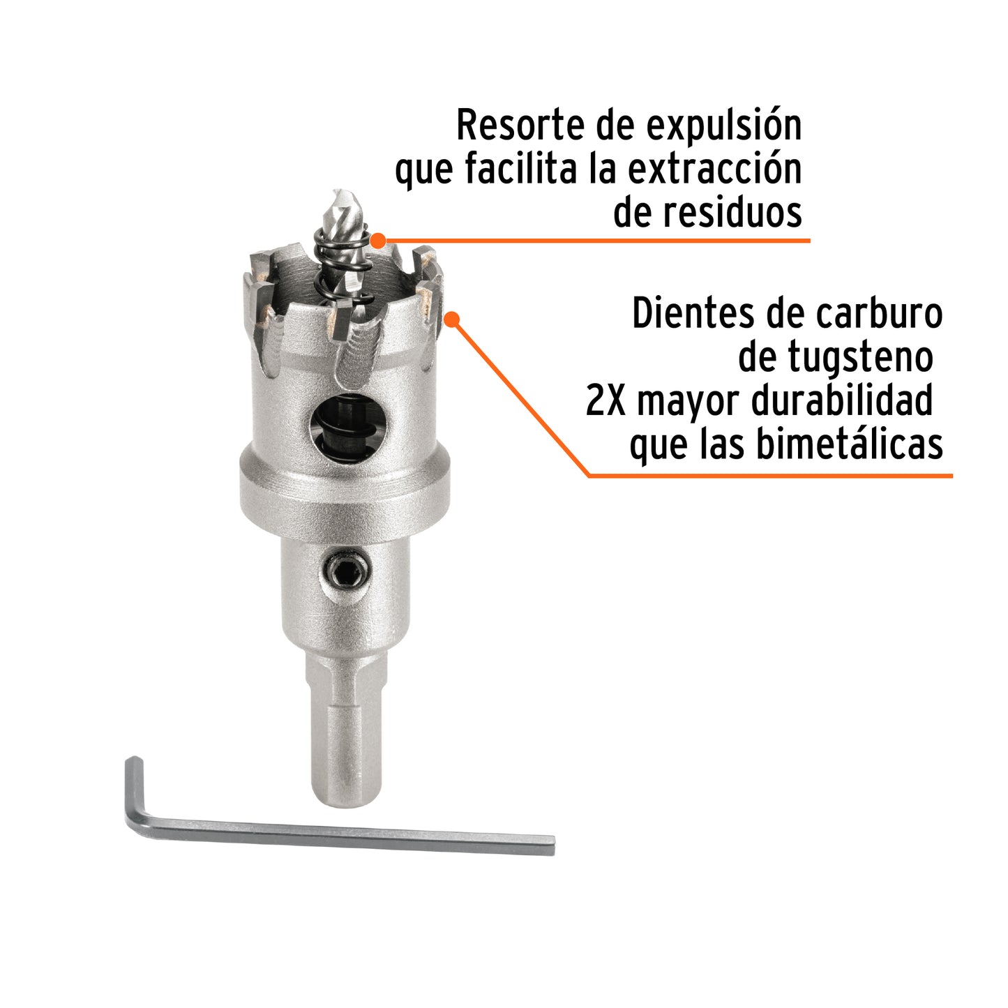 Brocasierra de carburo de tungsteno, 1-1/8', Truper