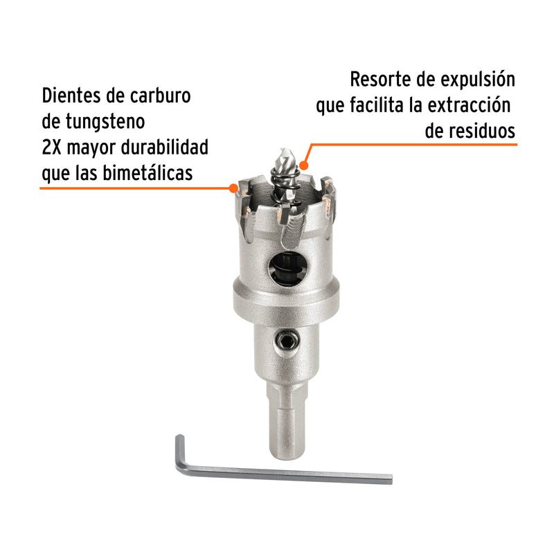 Brocasierra de carburo de tungsteno, 1-1/8', Truper