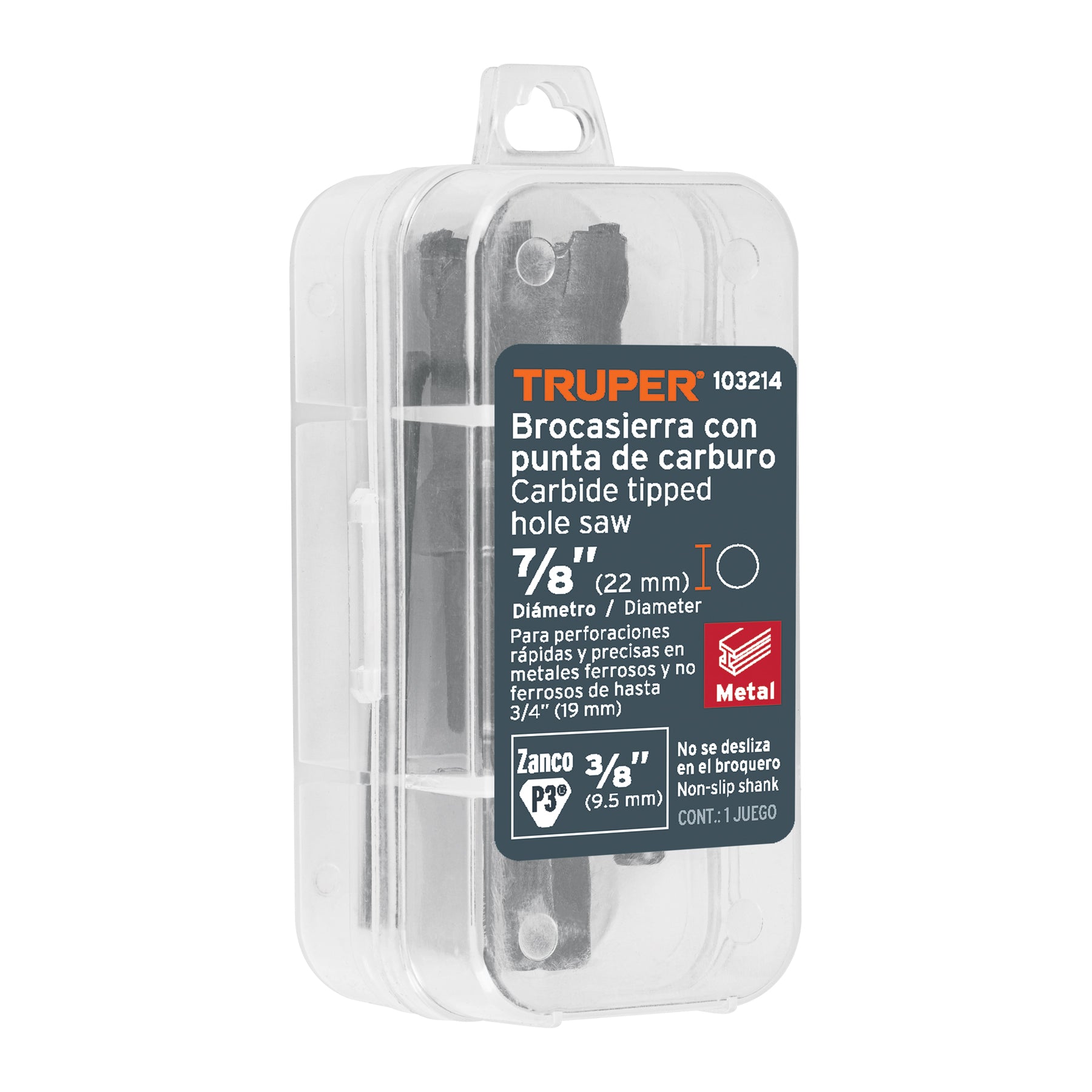 Brocasierra de carburo de tungsteno, 7/8', Truper