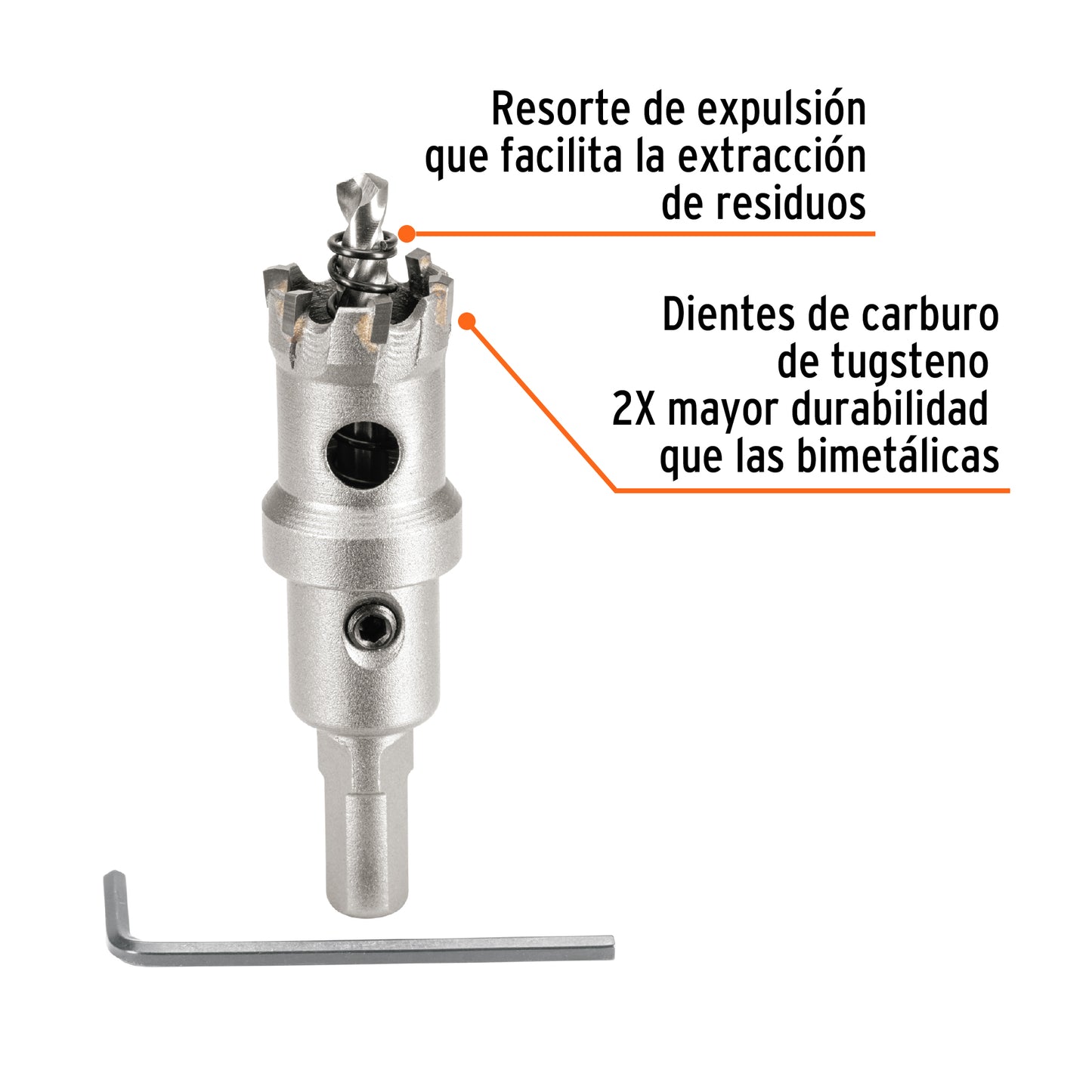 Brocasierra de carburo de tungsteno, 7/8', Truper