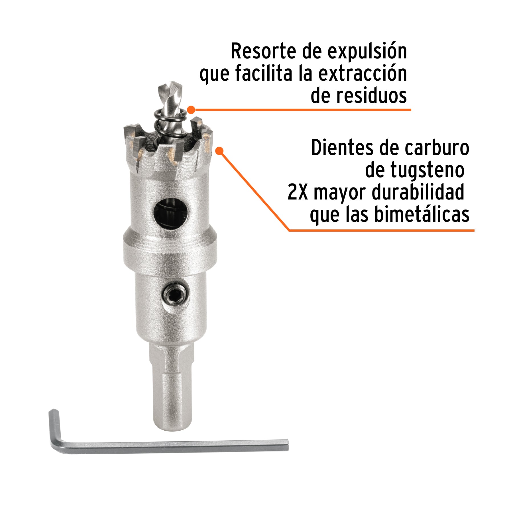 Brocasierra de carburo de tungsteno, 7/8', Truper