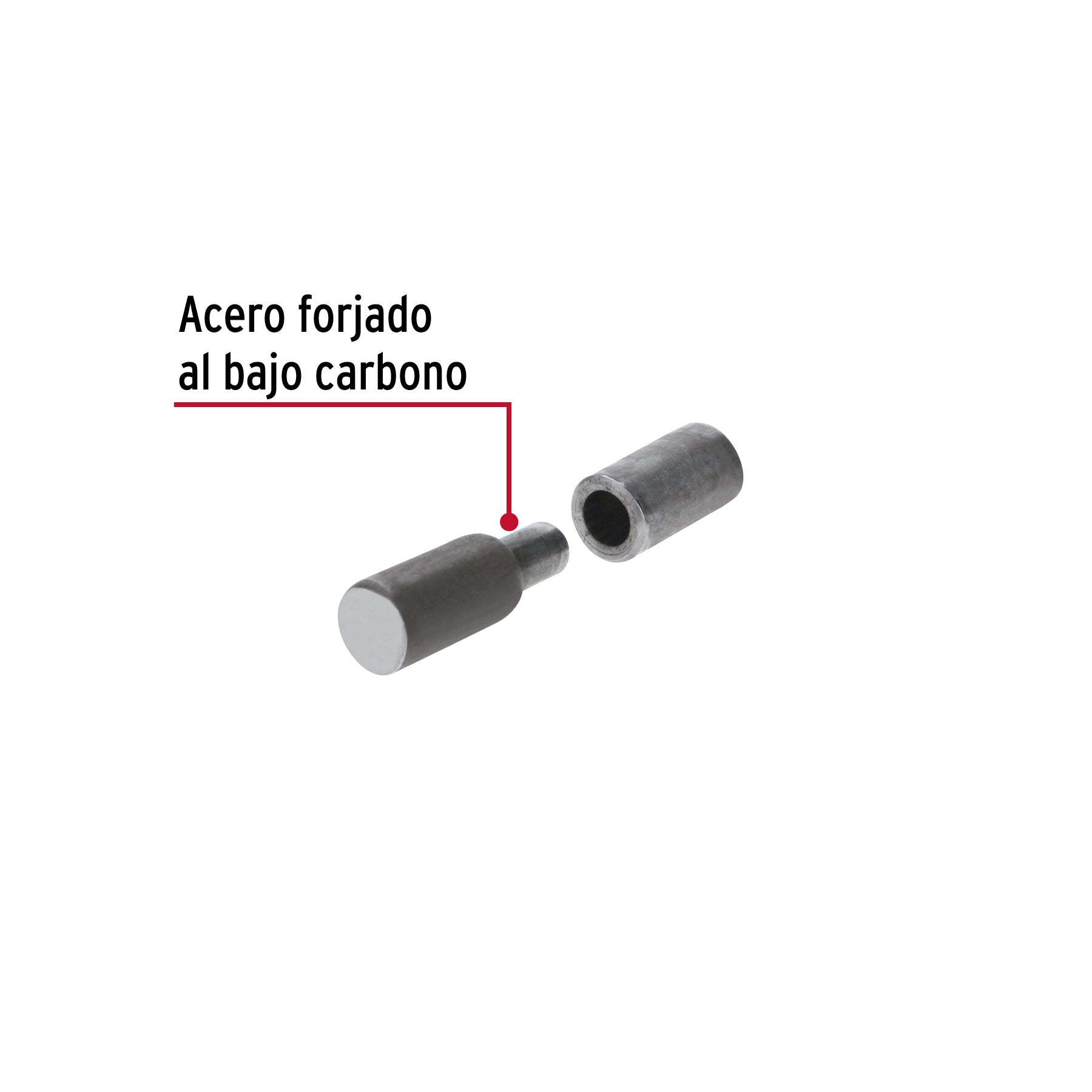 Bisagra tubular, soldable, 5/8"