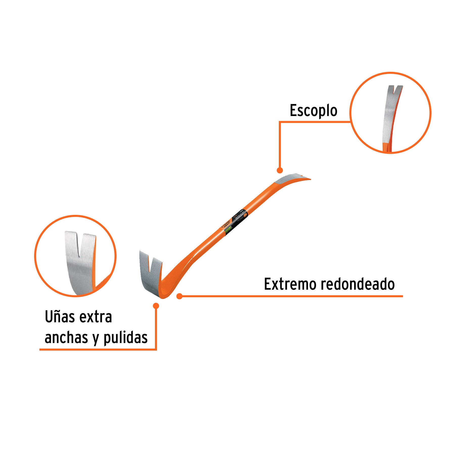 Barreta de uña de 7/8' x 60 cm, Truper Expert