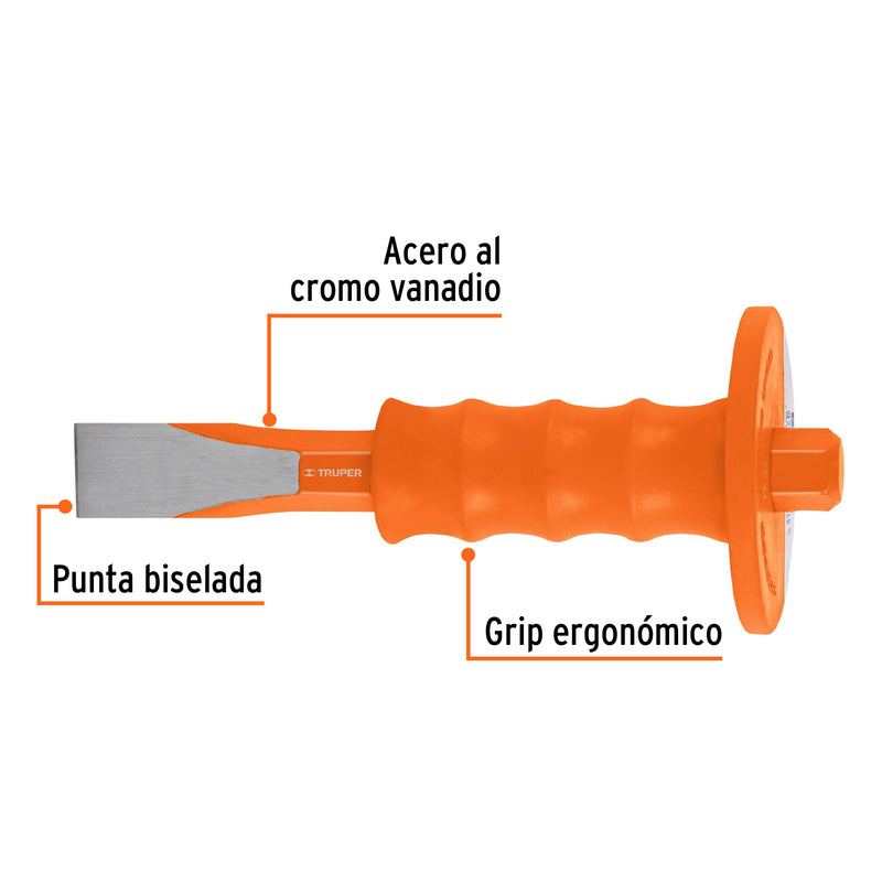 Cincel de corte frío, 1 x 8" con grip