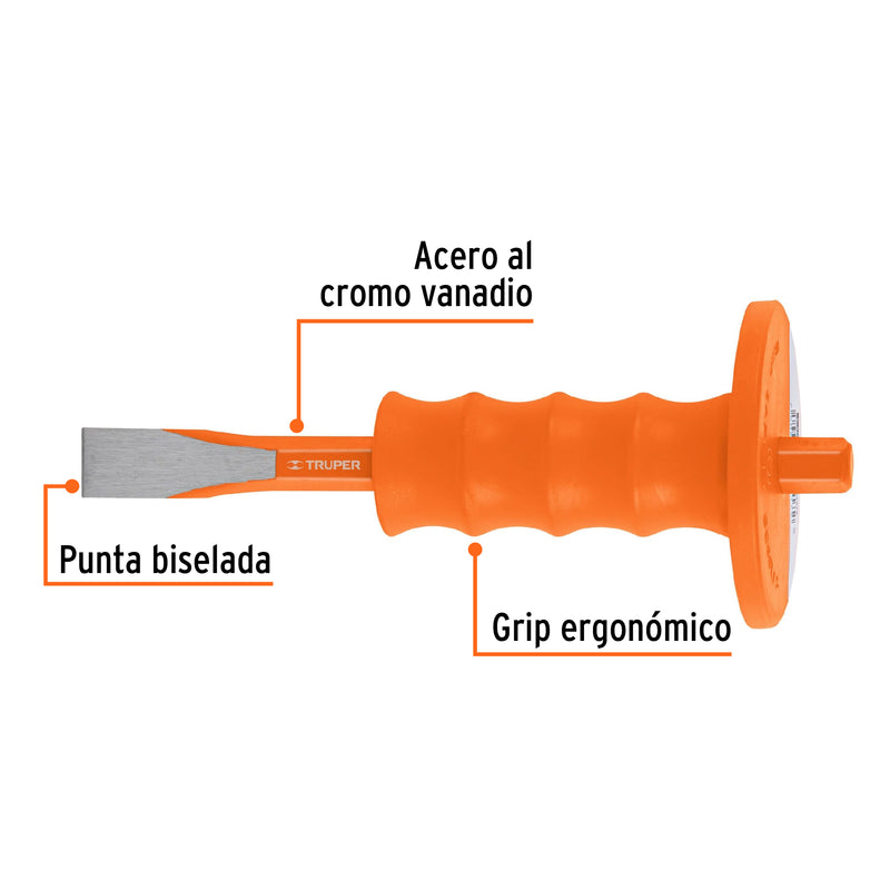 Cincel de corte frío, 3/4 x 8" con grip