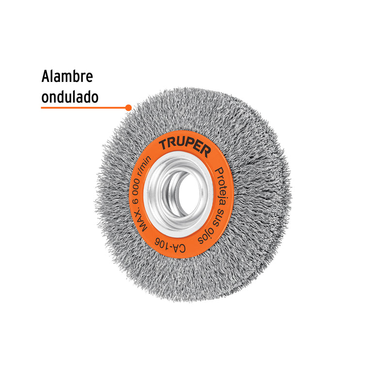 Carda 6 x 1-1/8" para esmeril
