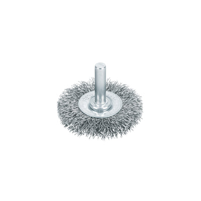 Carda circular 2", alambre grueso, para taladro, pretul