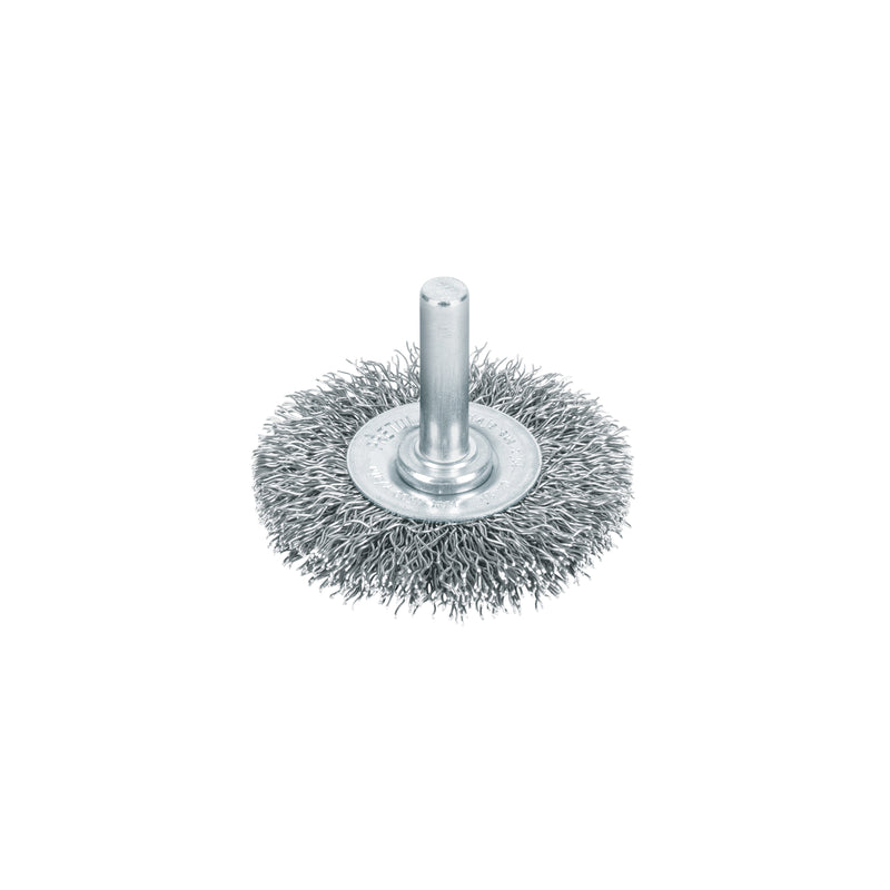 Carda circular 2", alambre grueso, para taladro, pretul