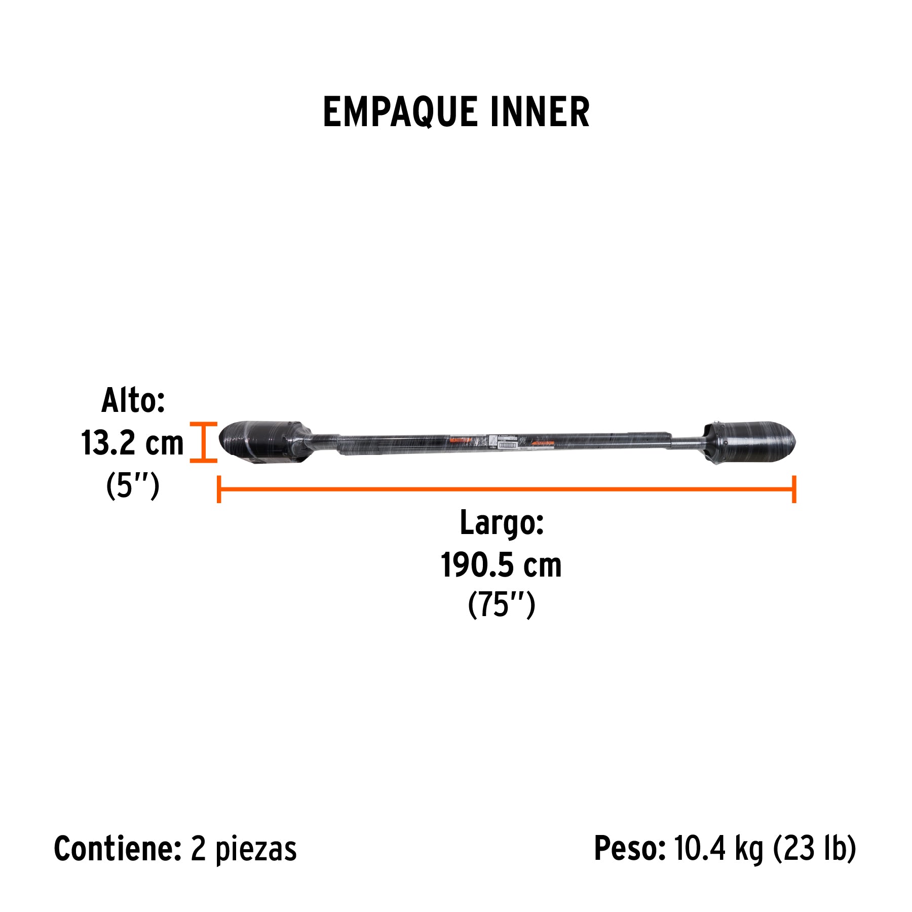 Cavador mangos de acero 47-1/4", Truper Expert