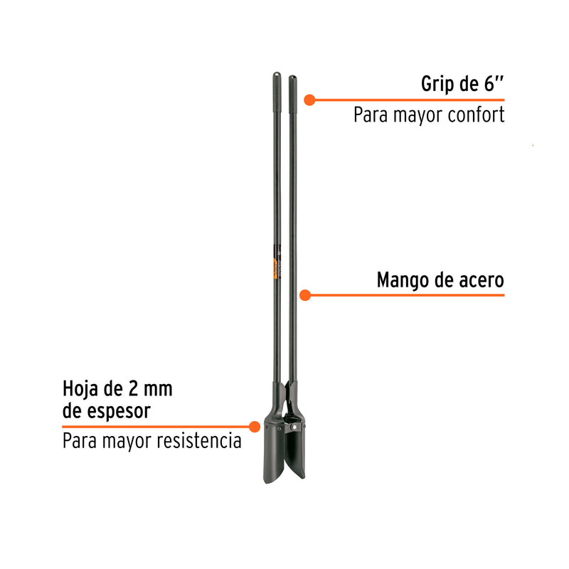 Cavador mangos de acero 47-1/4", Truper Expert