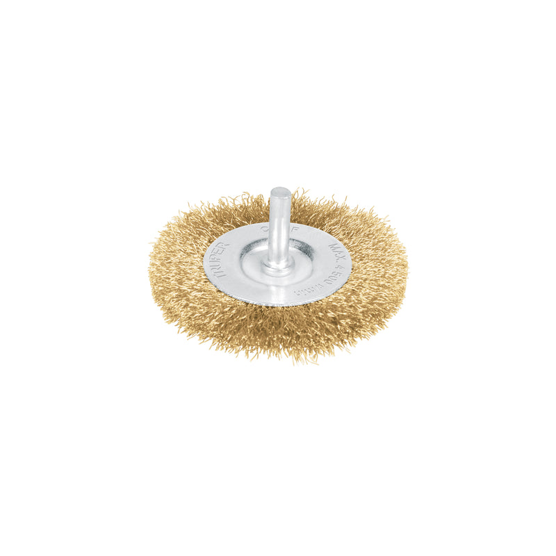 Carda circular 3", alambre fino, para taladro