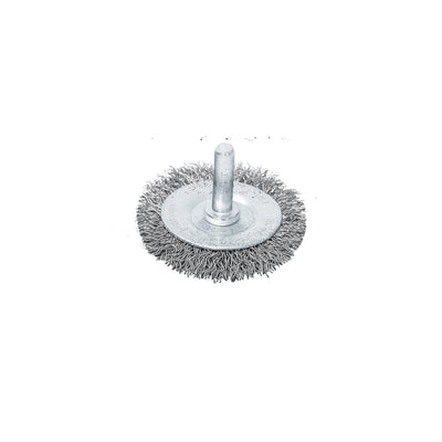 Carda circular 3", alambre grueso, para taladro, pretul