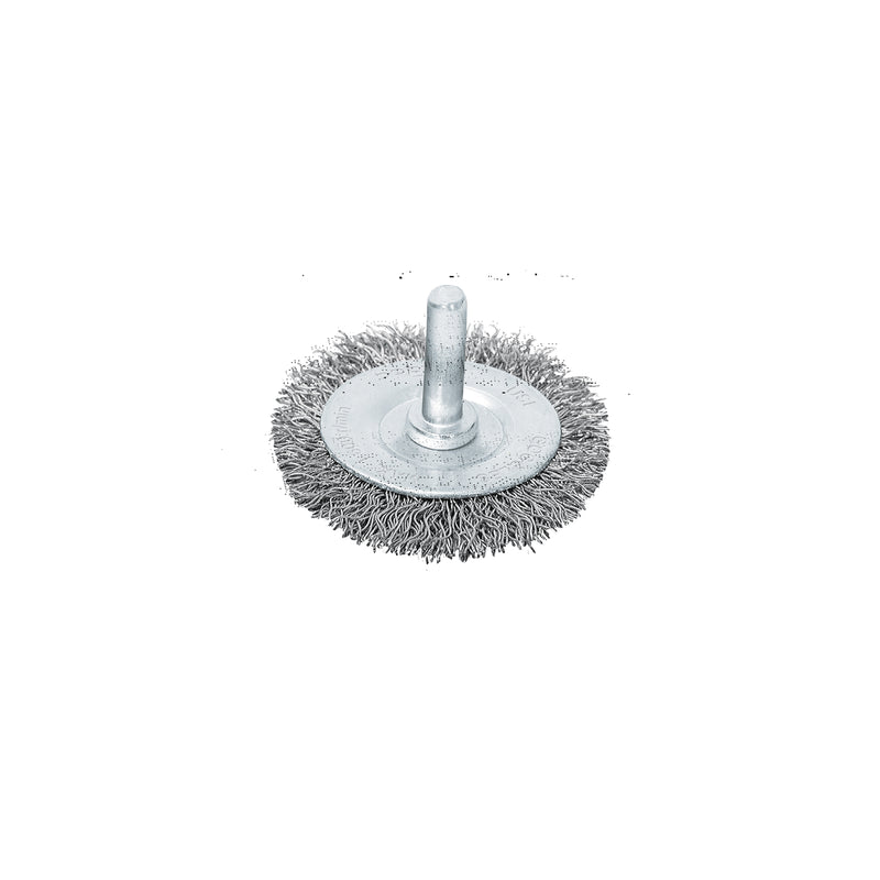 Carda circular 3", alambre grueso, para taladro, pretul