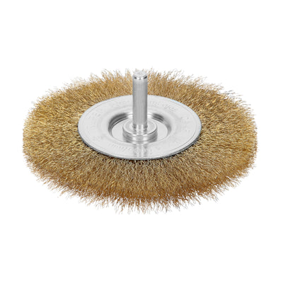 Carda circular 4", alambre fino, para taladro