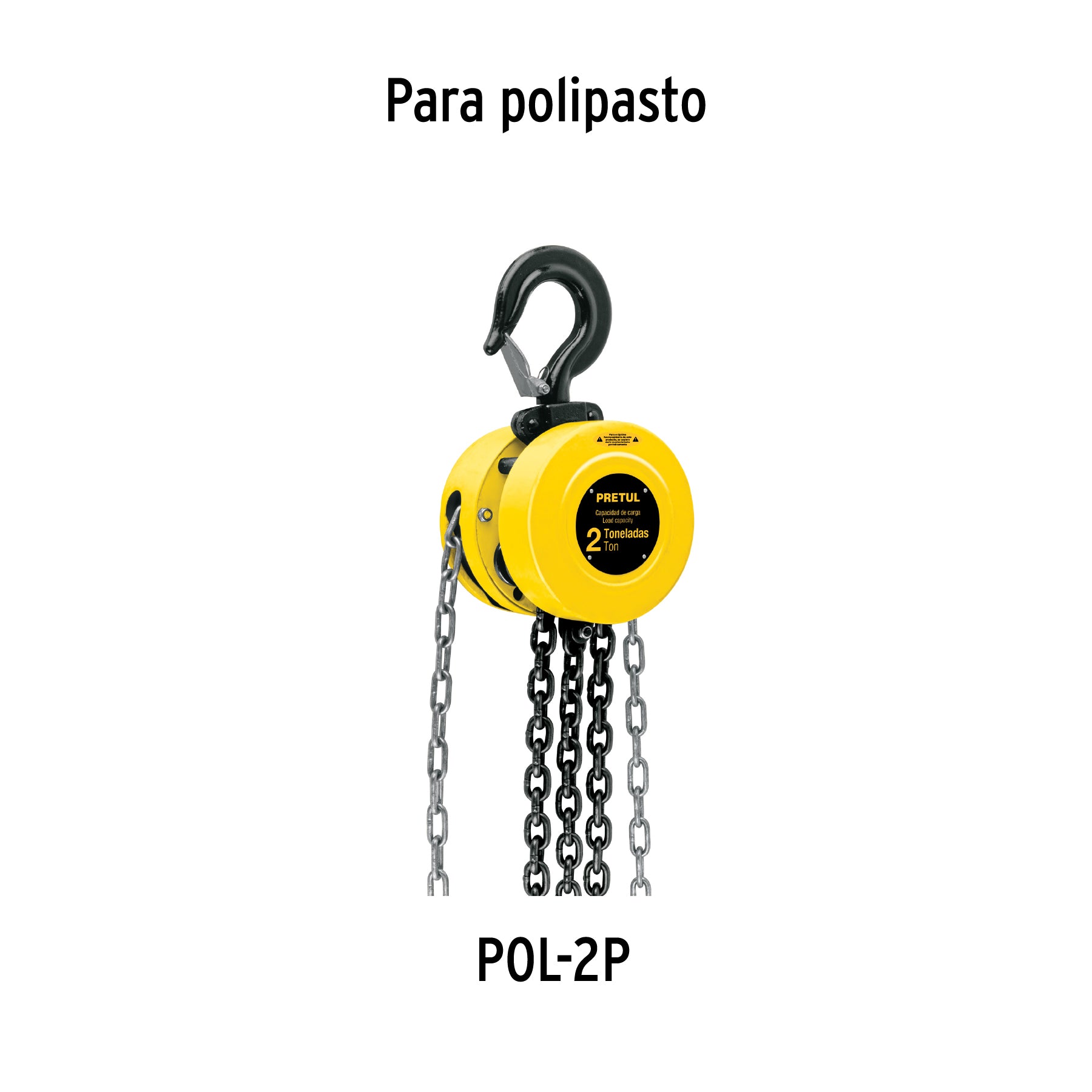 Cadena para polipasto POL-2P, Pretul