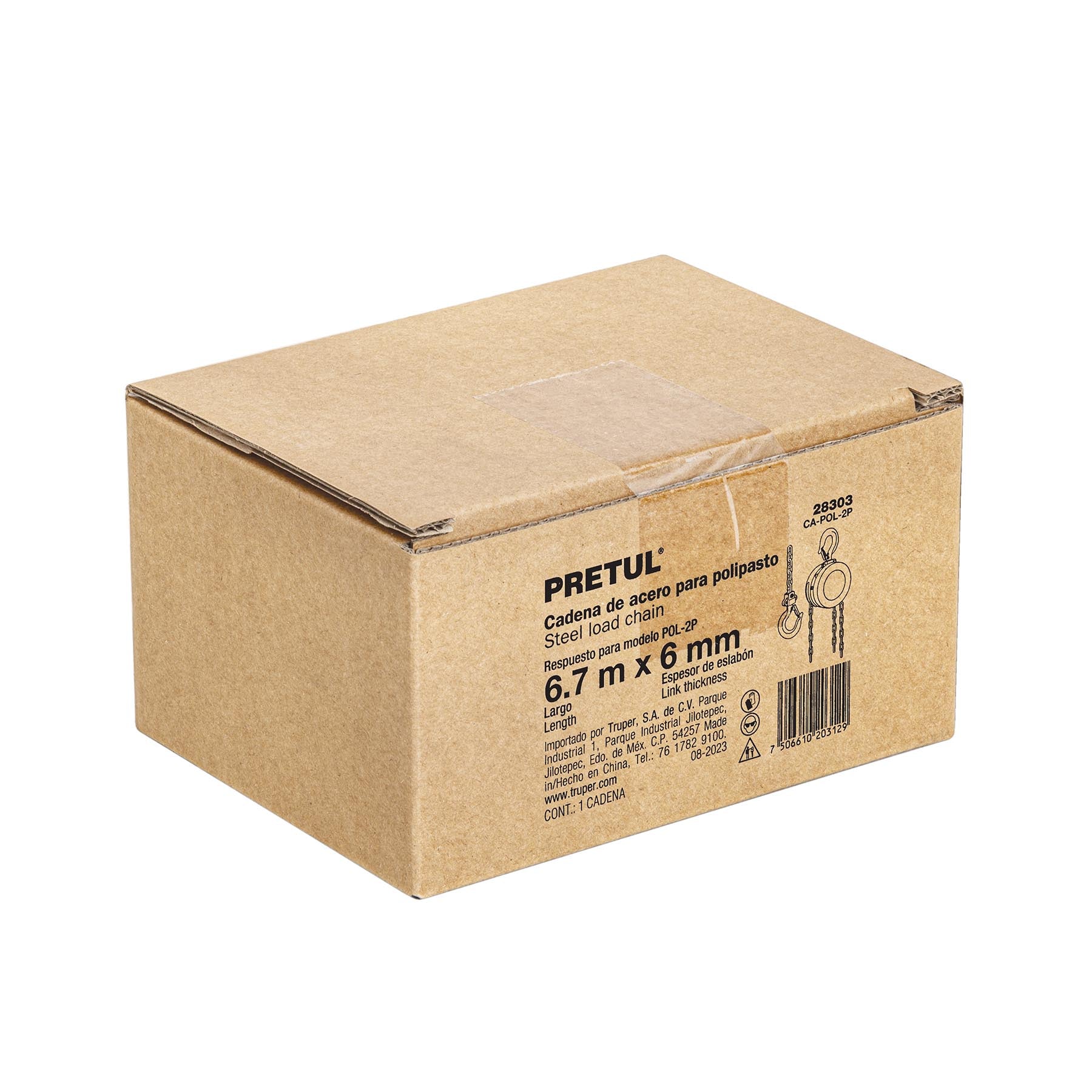 Cadena para polipasto POL-2P, Pretul